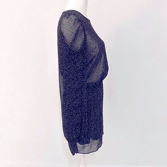 Zara Sheer Dotted Wrap Skirt Sheer Dress *Flaw - Picture 4 of 5